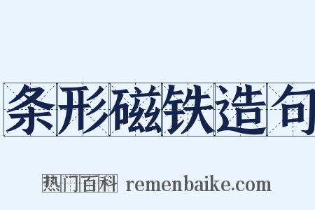 条形磁铁造句是什么意思的图片